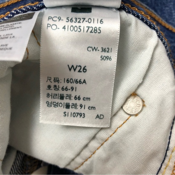 Levi’s  501  High Rise Cutoff denim short button fly Size 26 NWT - Picture 13 of 16